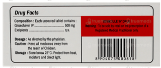 Profulvin 500 Tablet 10